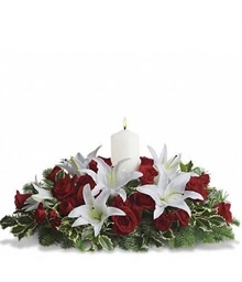 Christmas Flower Centerpiece